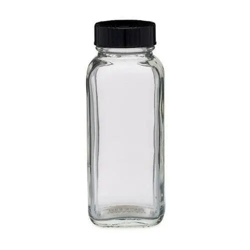 ROBINSON - 4oz French Square Glass (Sample Bottle) - Becker Safety and Supply
