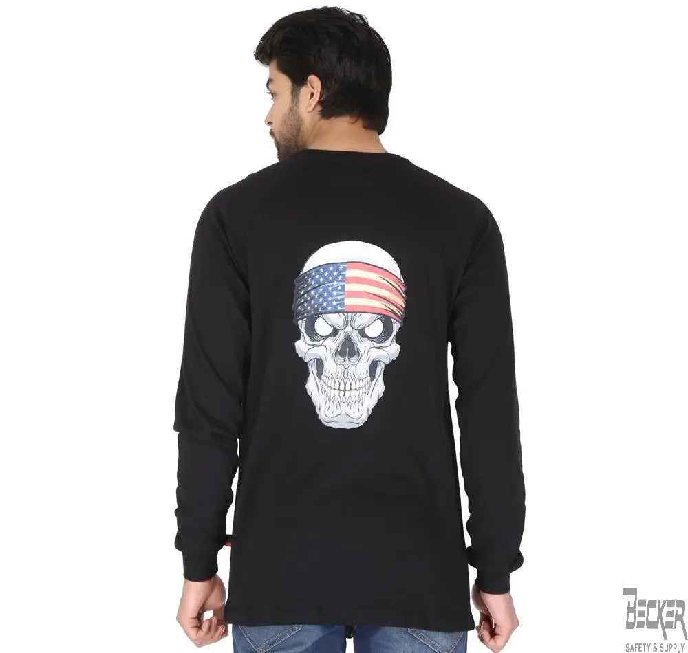FORGE - BLACK L/S MEN'S GRAPHIC CREW NECK TEE - Becker Safety and Supply