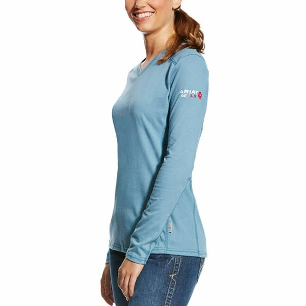 ARIAT - WMS FR AC L/S TOP - Steel Blue - Becker Safety and Supply