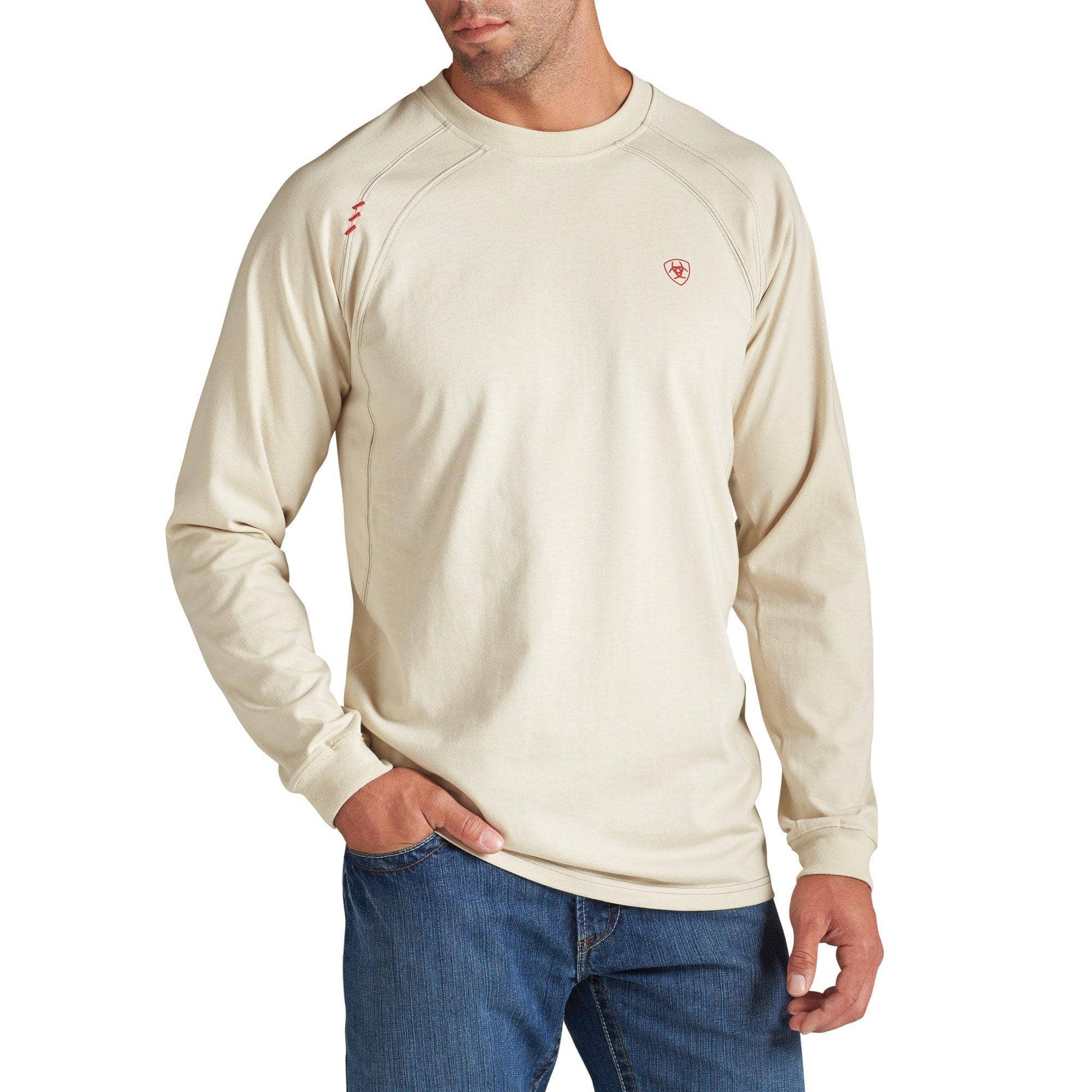 ARIAT - FR L/S Work Crew - Sand - Becker Safety and Supply