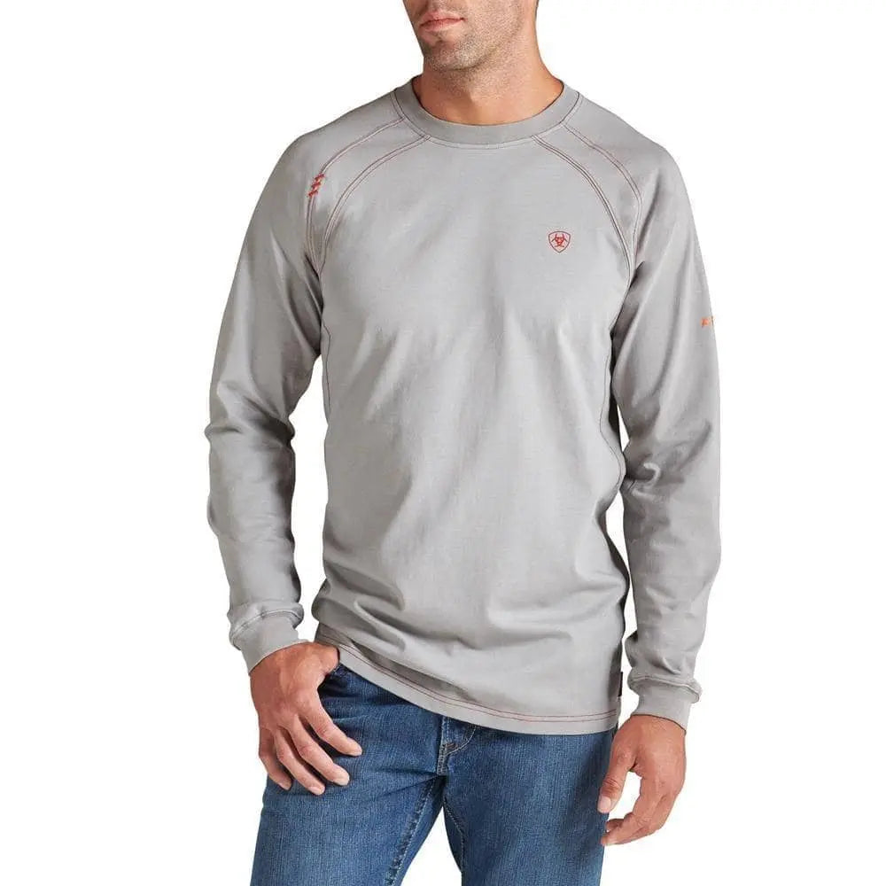 ARIAT - FR L/S Work Crew - Silver Fox - Becker Safety and Supply