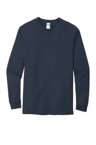 SANMAR - Gildan Hammer Long Sleeve T-Shirt - SPORT DARK NAVY - Becker Safety and Supply