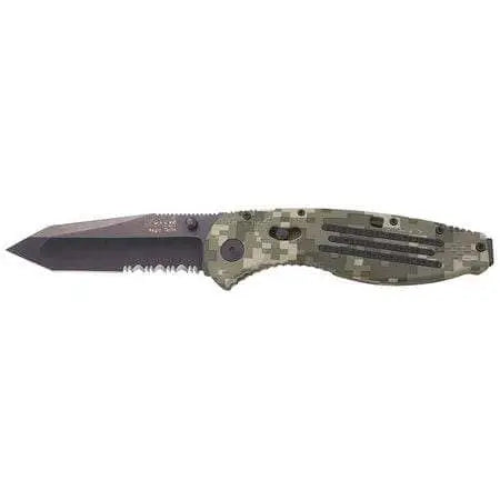 SOG - Aegis Assisted Black TiNi Tanto, Digi Camo - Becker Safety and Supply