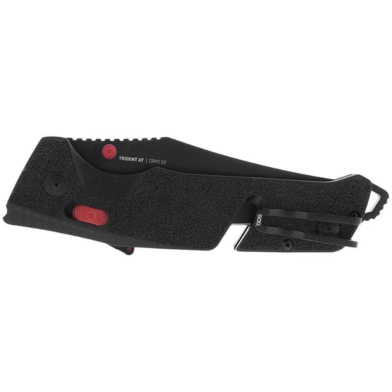 SOG - TRIDENT - AT Serrated, Black & Red - Becker Safety and Supply