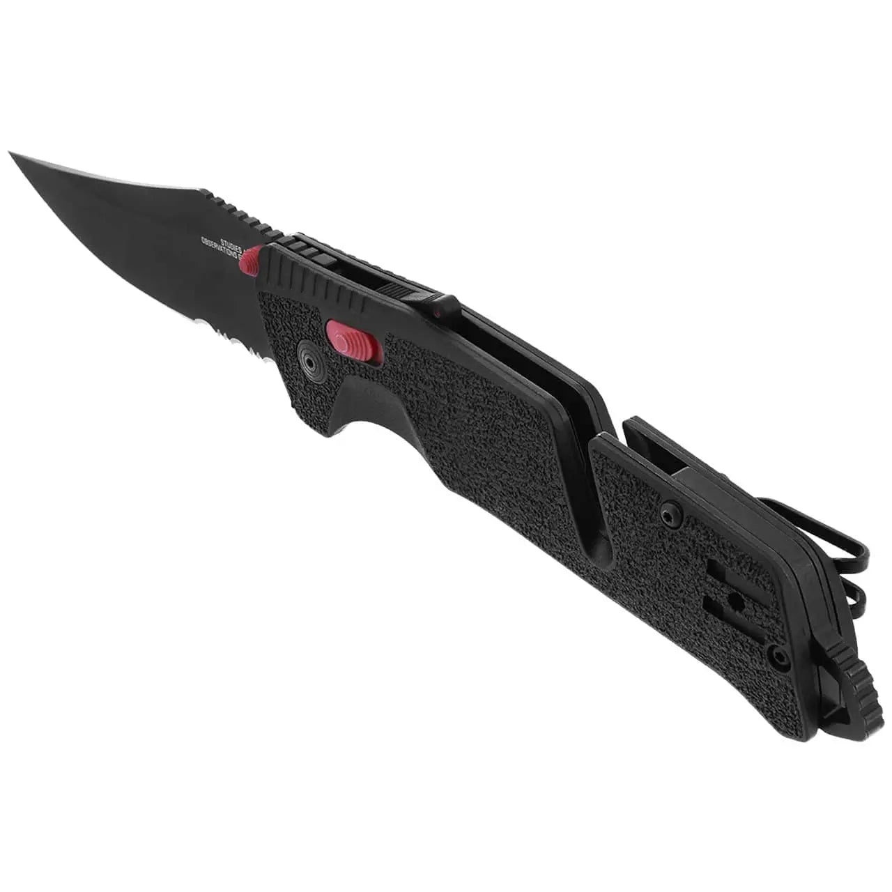 SOG - Trident AT Serrated, Black & Red - Becker Safety and Supply