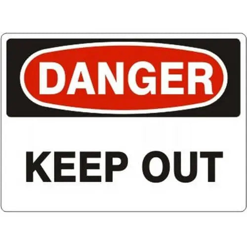 Safehouse - Danger Keep Out, 7x10, Aluminum - Becker Safety and Supply