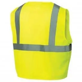 PYRAMEX - SE Class 2 Vest - Lime Mesh w/ Silver Reflective Tape - Becker Safety and Supply