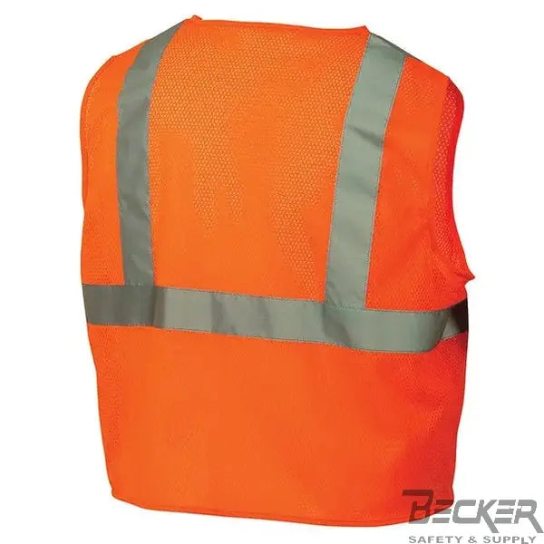 PYRAMEX - SE Class 2 Vest - Orange Mesh w/ Silver Reflective Tape  Becker Safety and Supply