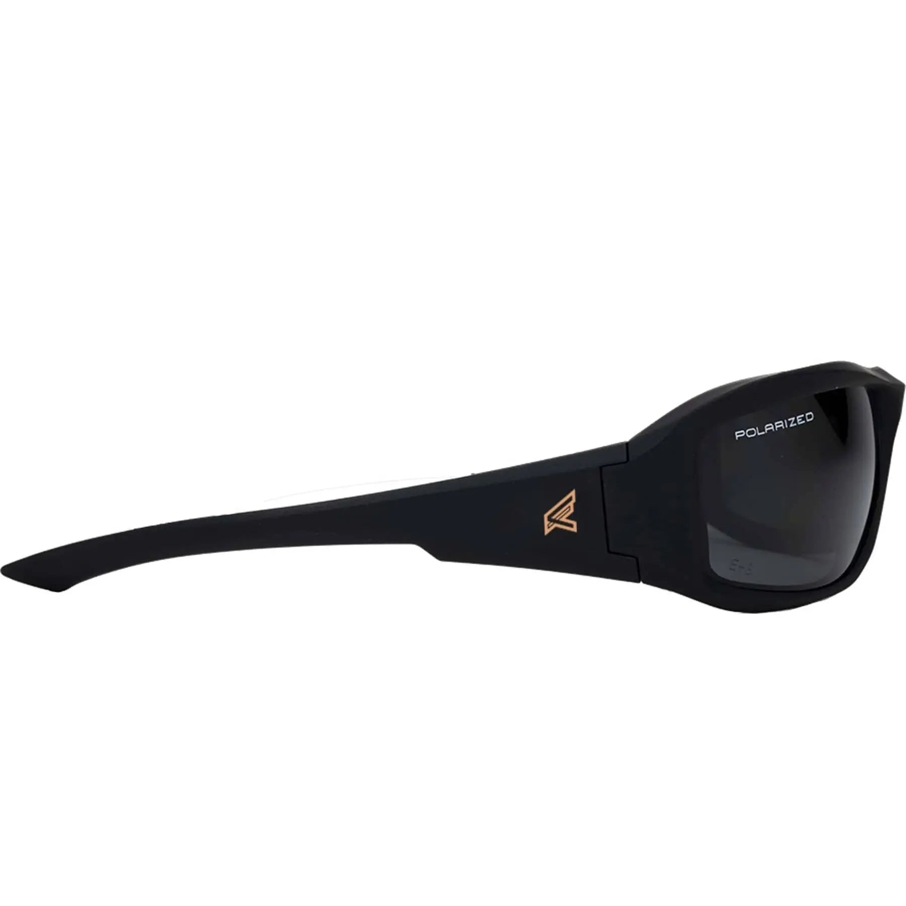 EDGE - Brazeau Polarized Safety Glasses, Matte Black/Smoke - Becker Safety and Supply