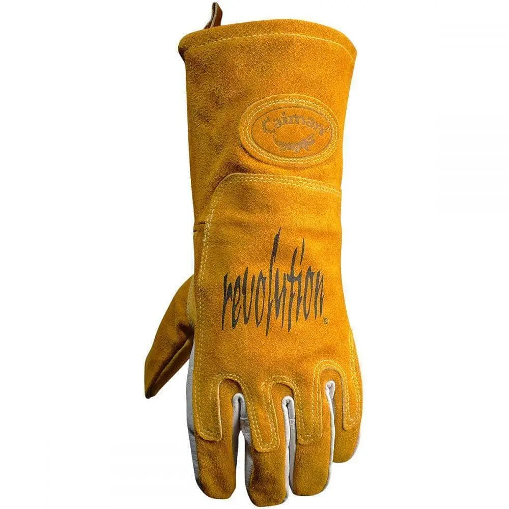 CAIMAN - Pig Grain FR Cotton Fleece Lined MIG/Stick Welding Gloves - Becker Safety and Supply
