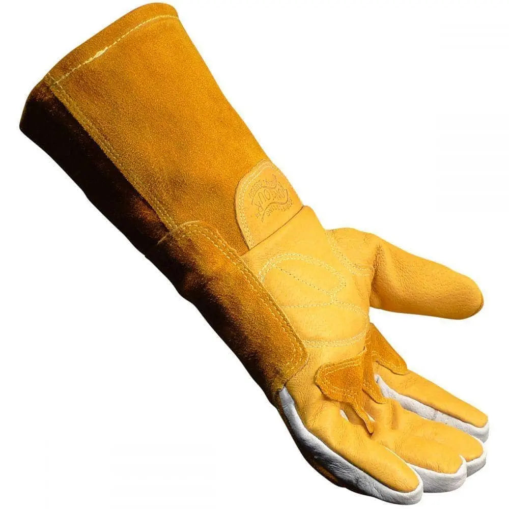 CAIMAN - Pig Grain FR Cotton Fleece Lined MIG/Stick Welding Gloves - Becker Safety and Supply