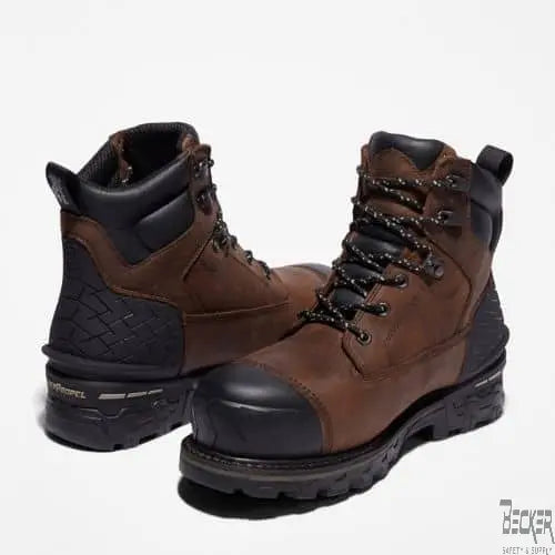 TIMBERLAND PRO - 6 In Boondock HD Comp Toe, Waterproof, Brown - Becker Safety and Supply