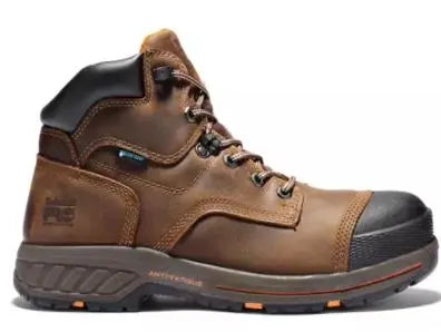 TIMBERLAND PRO - Men's Helix HD 6" Composite toe Work Boot, Distressed Brown - Becker Safety and Supply