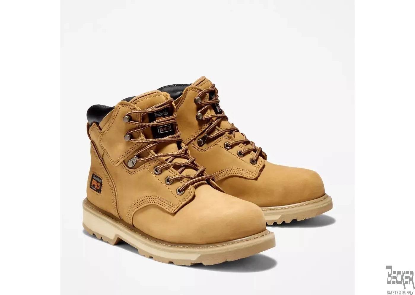 TIMBERLAND PRO - Men's Pit Boss 6" Steel Toe Work Boot, Wheat - Becker Safety and Supply