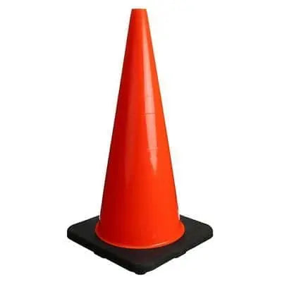 TRUFORCE - TRAFFIC CONE 36IN 12LB BLK BASE - Becker Safety and Supply
