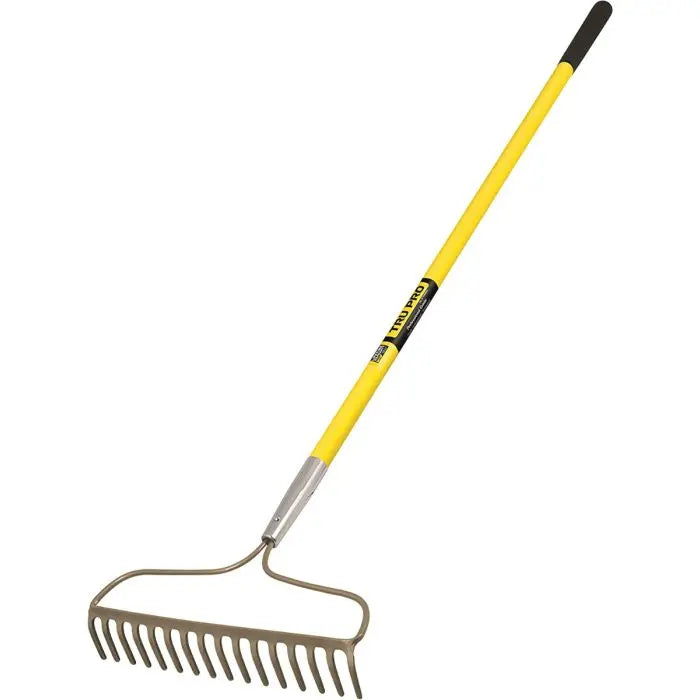 TRUPER - 16 Tine Forged Bow Rake 60" Fiberglass handle  Becker Safety and Supply