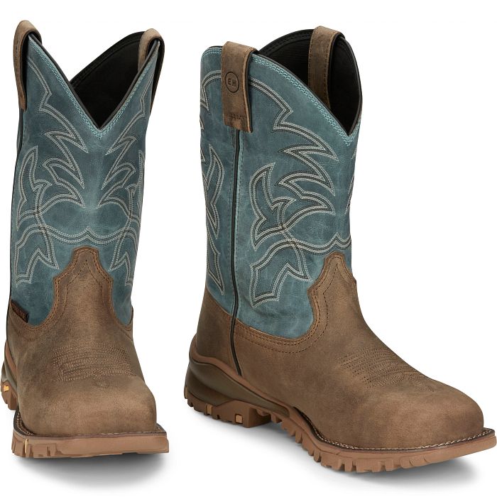 TONY LAMA - ROUSTABOUT 11" STEEL TOE WATERPROOF WORK BOOT