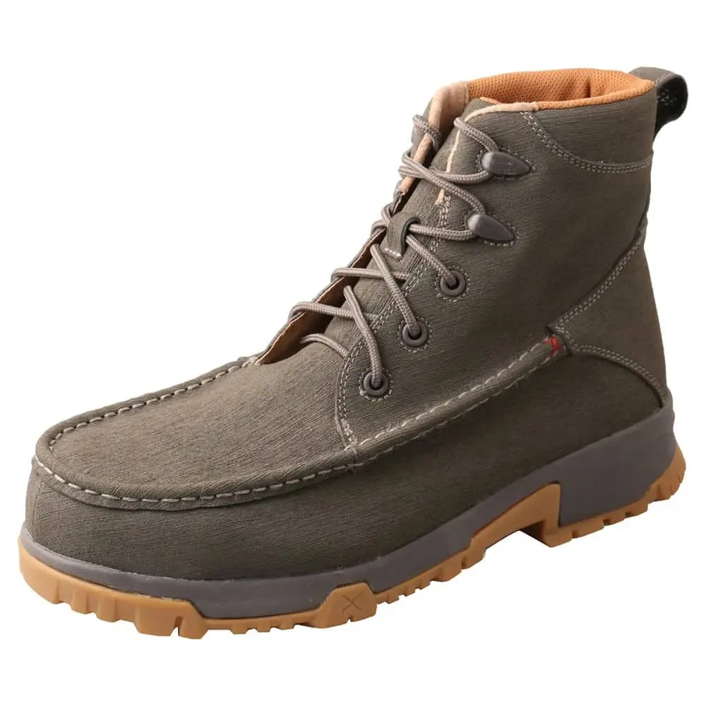 TWISTED X - Men's Work 6" Lace-Up Composite Toe Boot, Grey - Becker Safety and Supply