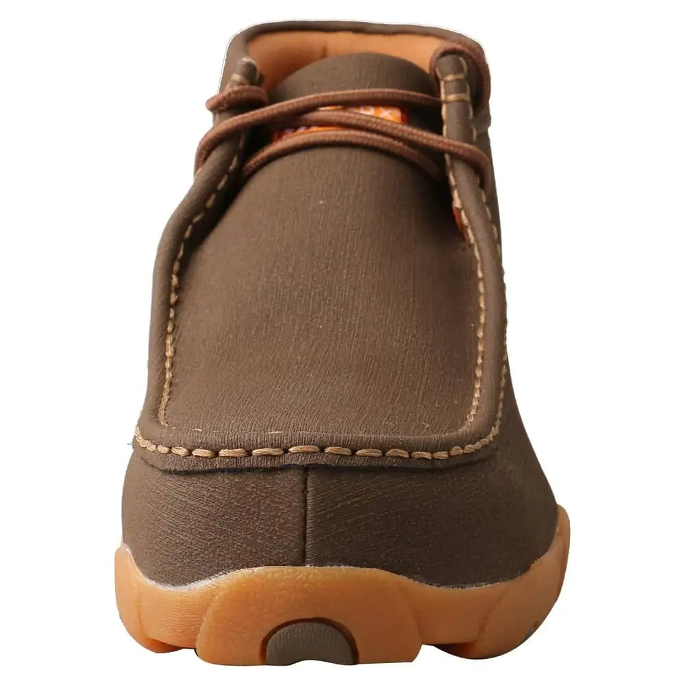 TWISTED X - Work Chukka Driving Moc, Nano Toe, Waterproof - Chocolate - Becker Safety and Supply