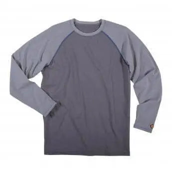 WRANGLER - FR Baseball T-Shirt, Grey - Becker Safety and Supply