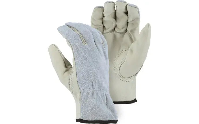 MAJESTIC GLOVE - GOATSKIN PALM AND COWHIDESPLIT BACK DRIVERS GLOVES - NOT TAGGED-M - Becker Safety and Supply