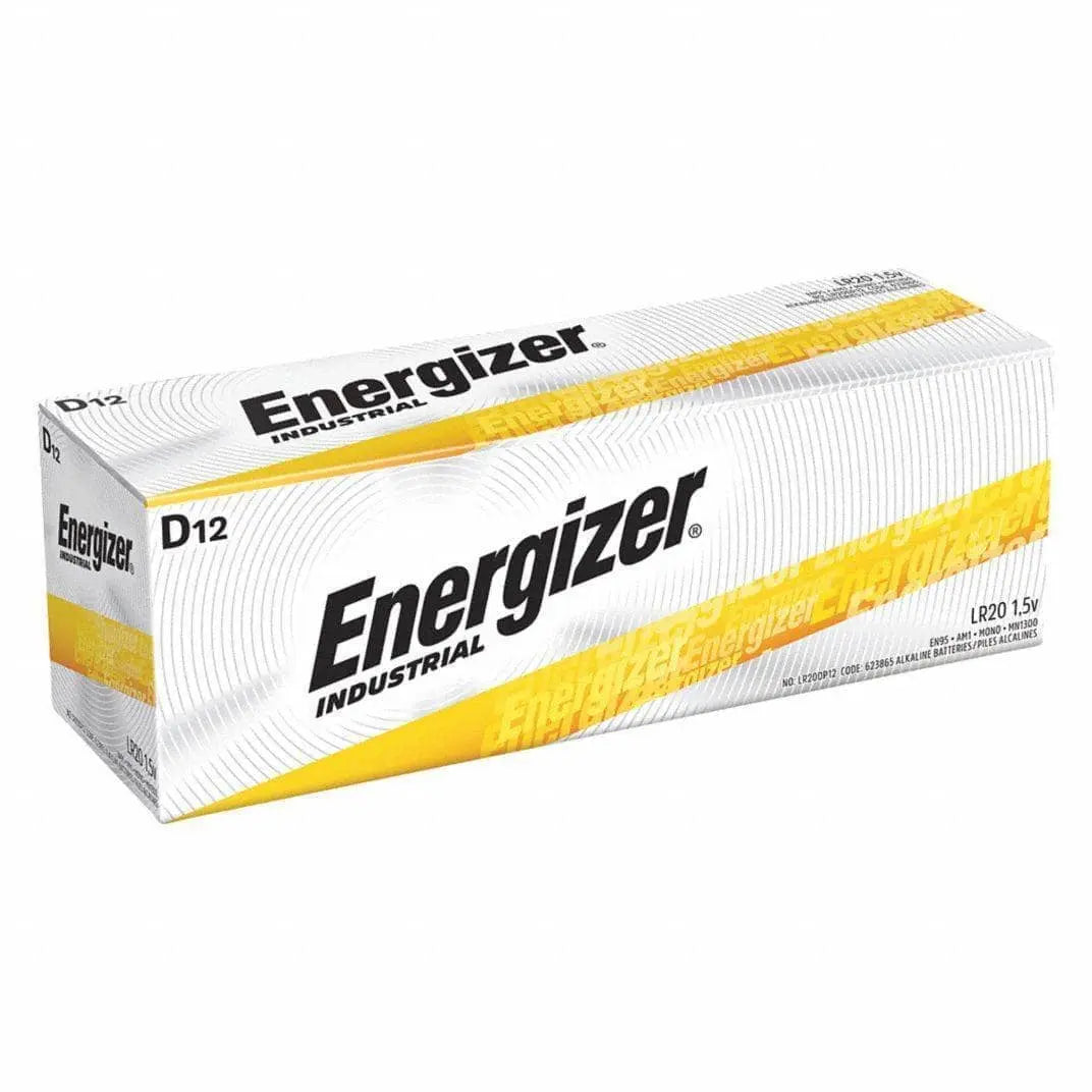 ENERGIZER INDUSTRIAL - D Alkaline Batteries - 12/bx - Becker Safety and Supply